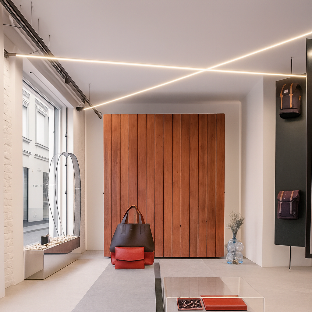 Modern Linear LED Belt Pendant Light | Adjustable Strap Suspension