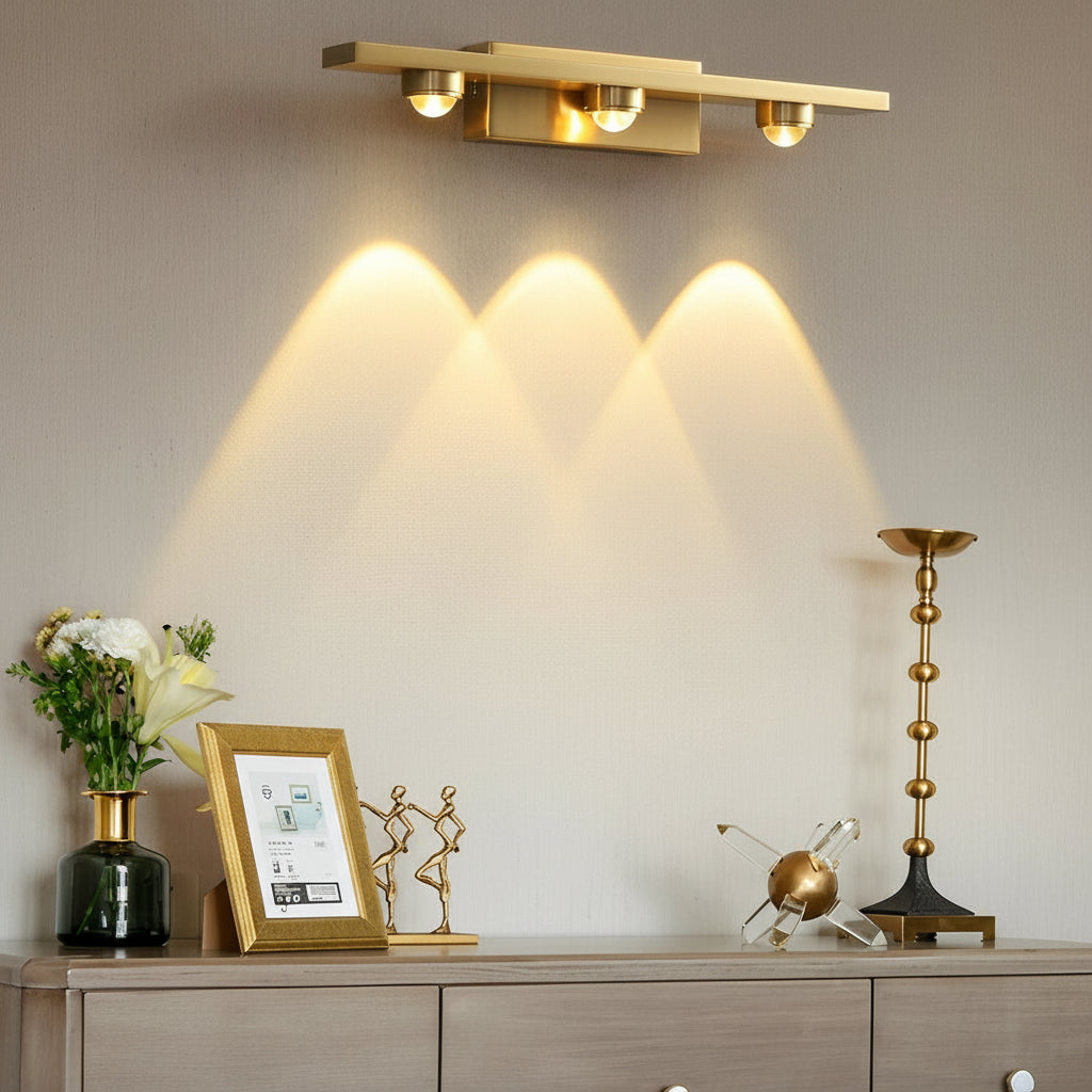 Modern Copper Wall Washer | LED Projection Sconce (3-Light/4-Light)