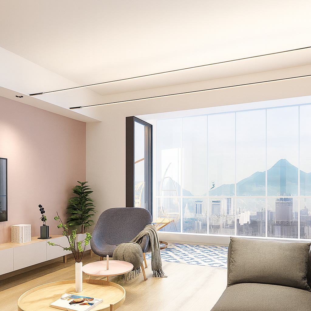 Modern Linear LED Belt Pendant Light | Adjustable Strap Suspension