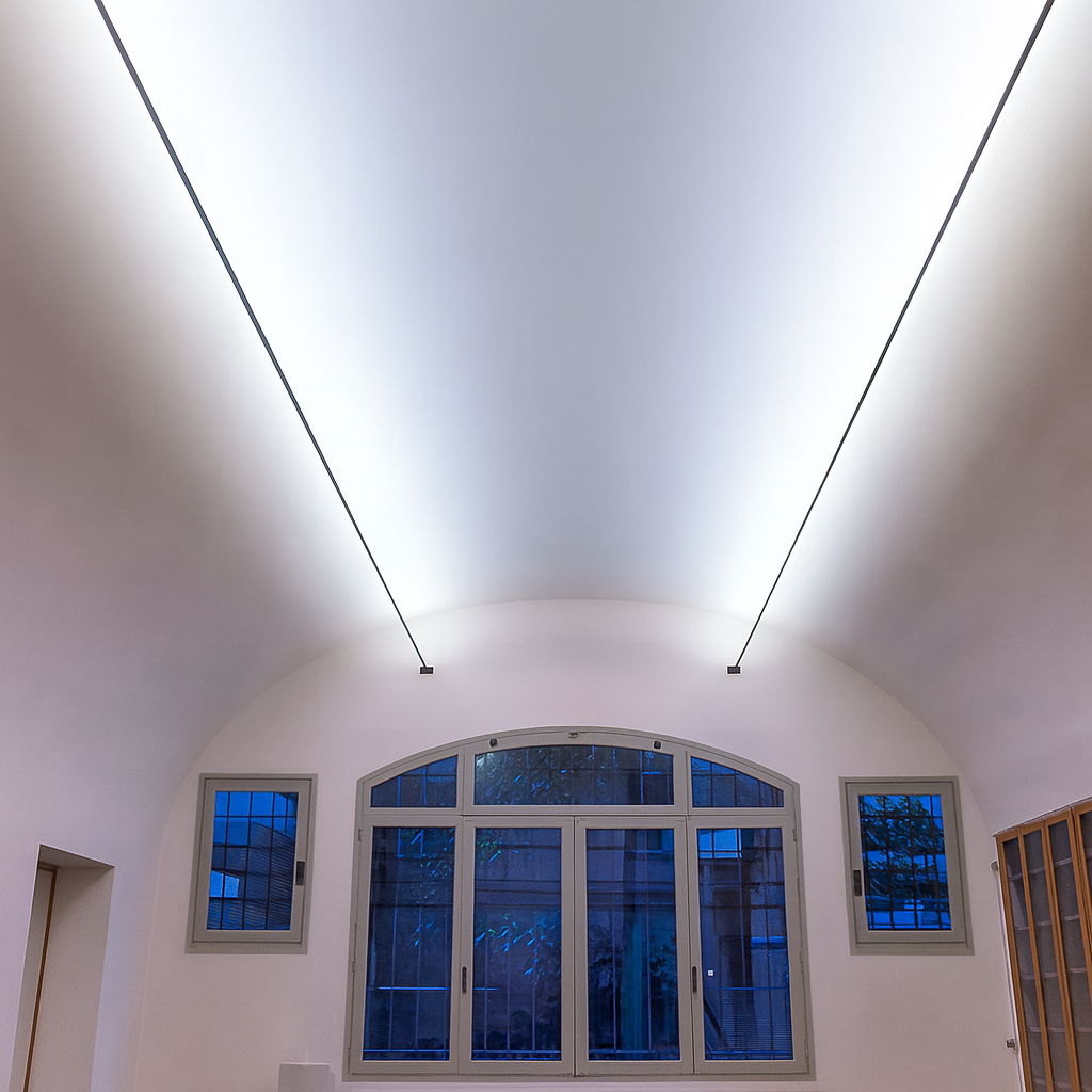 Modern Linear LED Belt Pendant Light | Adjustable Strap Suspension