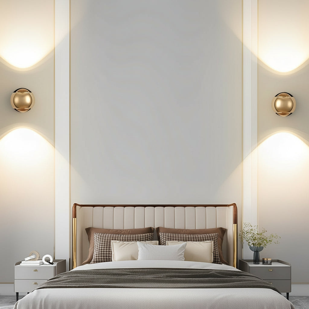 LED Wall Washer Sconce | Round Up Down Aluminum 7W 10cm / 4in Modern Art Gallery Light