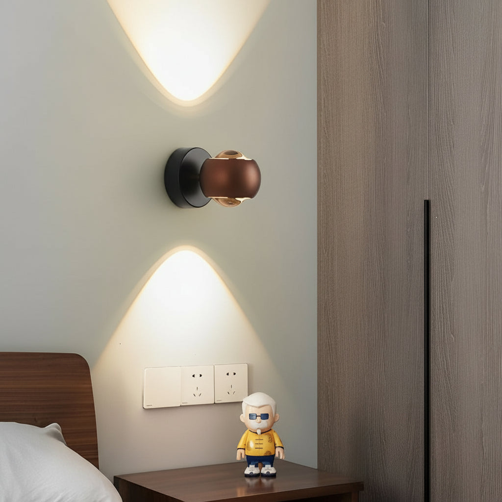 LED Wall Washer Sconce | Round Up Down Aluminum 7W 10cm / 4in Modern Art Gallery Light